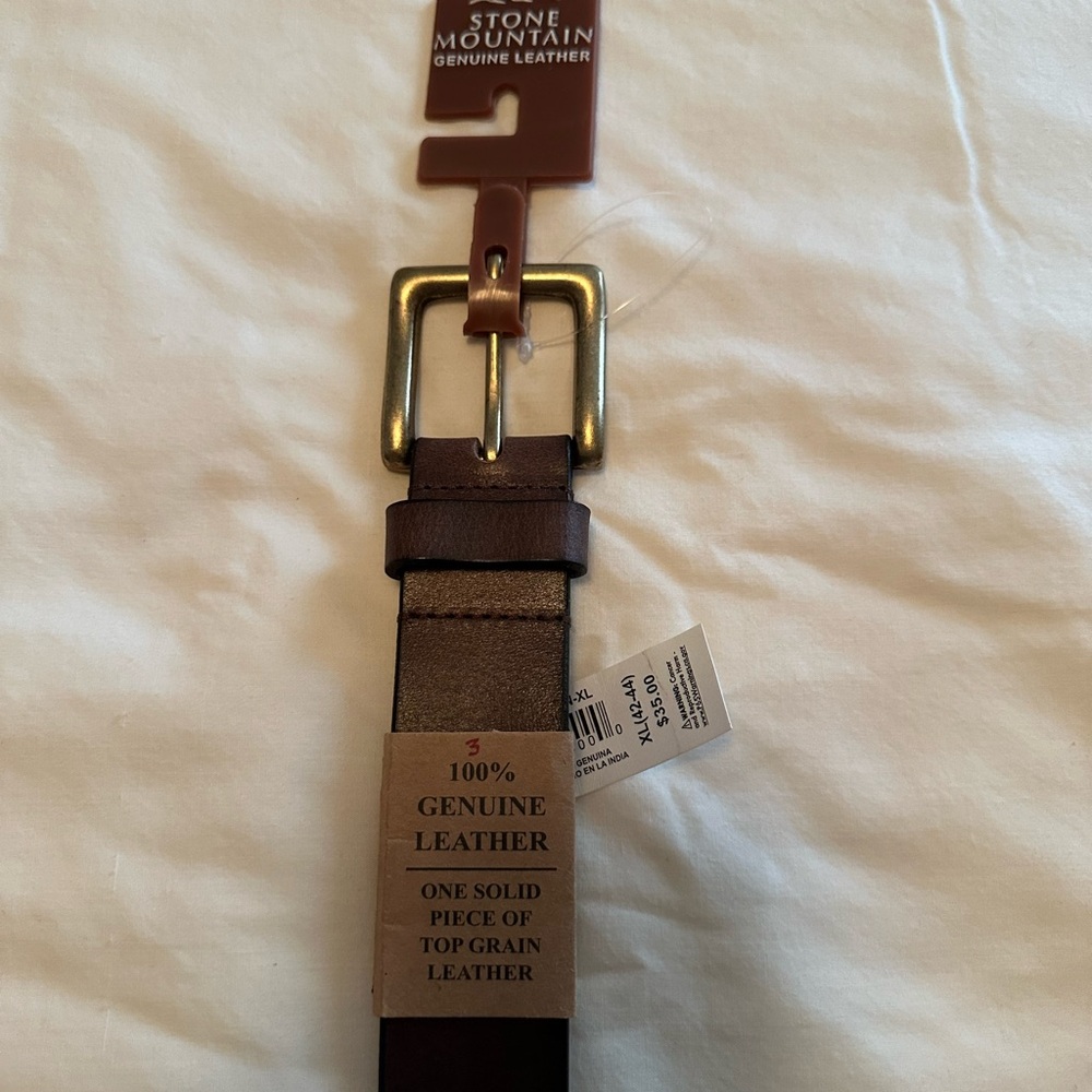 Stone Mountain Accessories Brown Leather Belt